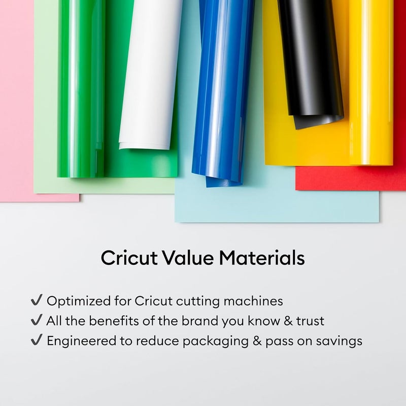 Cricut ® فينيل نقل حراري أسود (12 بوصة × 20 قدم) - فينيل نقل حراري HTV - Image 4